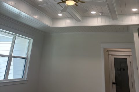 Bright living space after a seasonal refresh